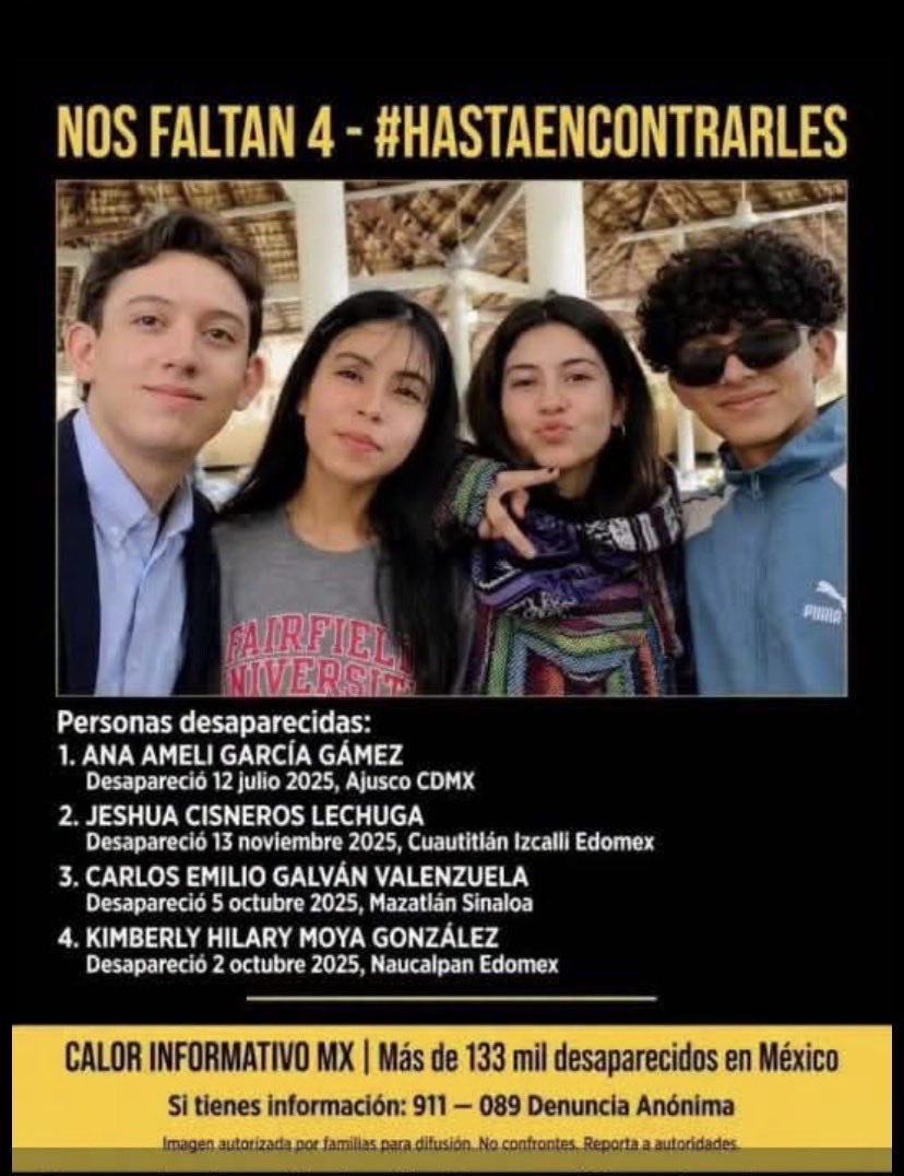 YaskadeF's tweet photo. #DóndeEstásCarlosEmilio
#DóndeEstásJeshuaCisneros
#DóndeEstásAnaAmeli
#DóndedeEstásKimberlyMoya 
#HastaEncontrarlos
🙏🙏🙏

#NosFaltan135000Desaparecidos https://t.co/ONqjO4mdDV