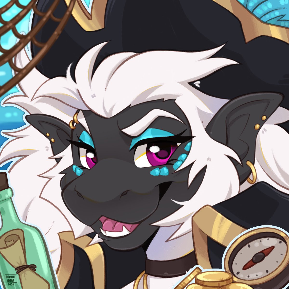 Donutinha's tweet photo. Themed icon for Azura 🏴‍☠️ https://t.co/uLQtQ9sbEE