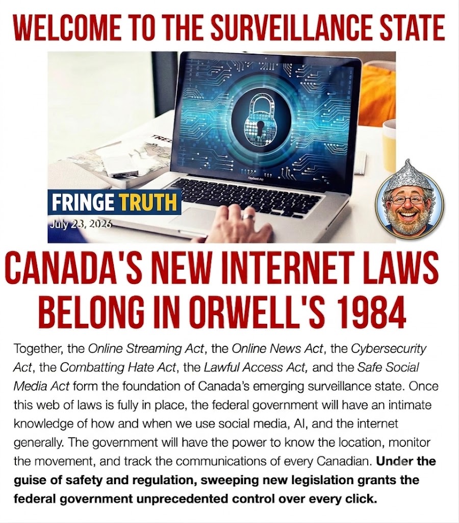 TruthFringe's tweet photo. 1984 is here!

#BillC9
#cdnpoli🇨🇦 https://t.co/RK6mUTm4Ij