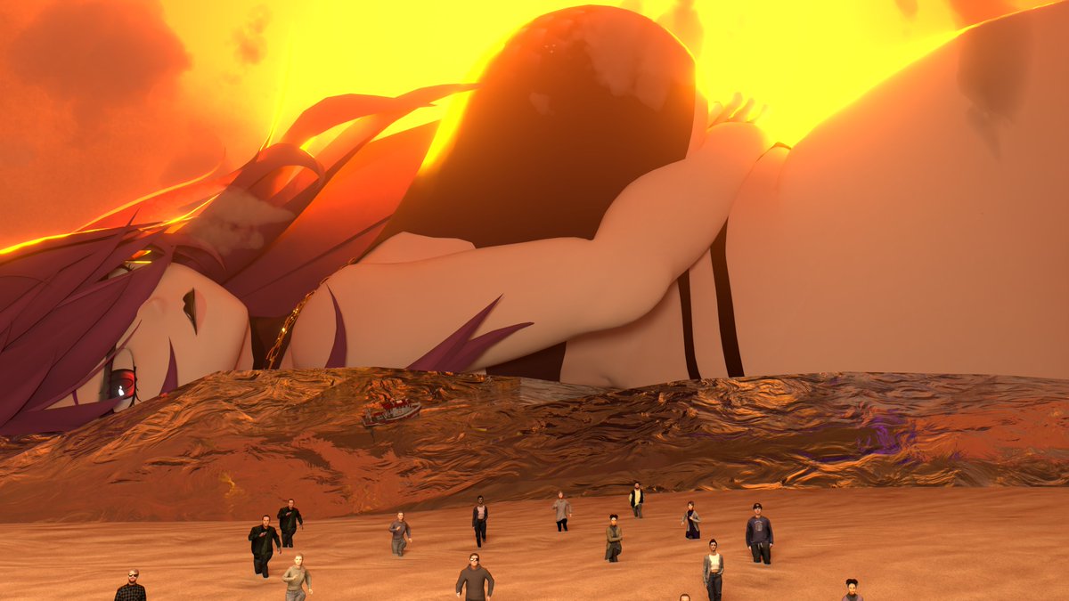 SanusSangria's tweet photo. A nice relaxing day on the beach for her sure, but think of the tiny optics!

#giantess https://t.co/vyxchbcFM5