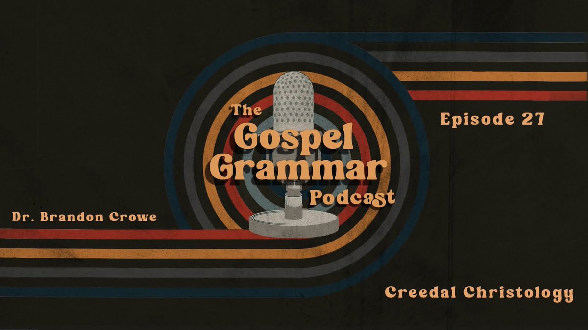 GospelGramPod's tweet photo. In this episode, Nick talks with Dr. Brandon Crowe about his work, "The Lord Jesus Christ: The Biblical Doctrine of the Person and Works of Christ. Brandon discusses biblical themes, historical development, and doctrinal formulations about the Lord Jesus. https://t.co/uH2nMA86nQ https://t.co/8e9zOigspm