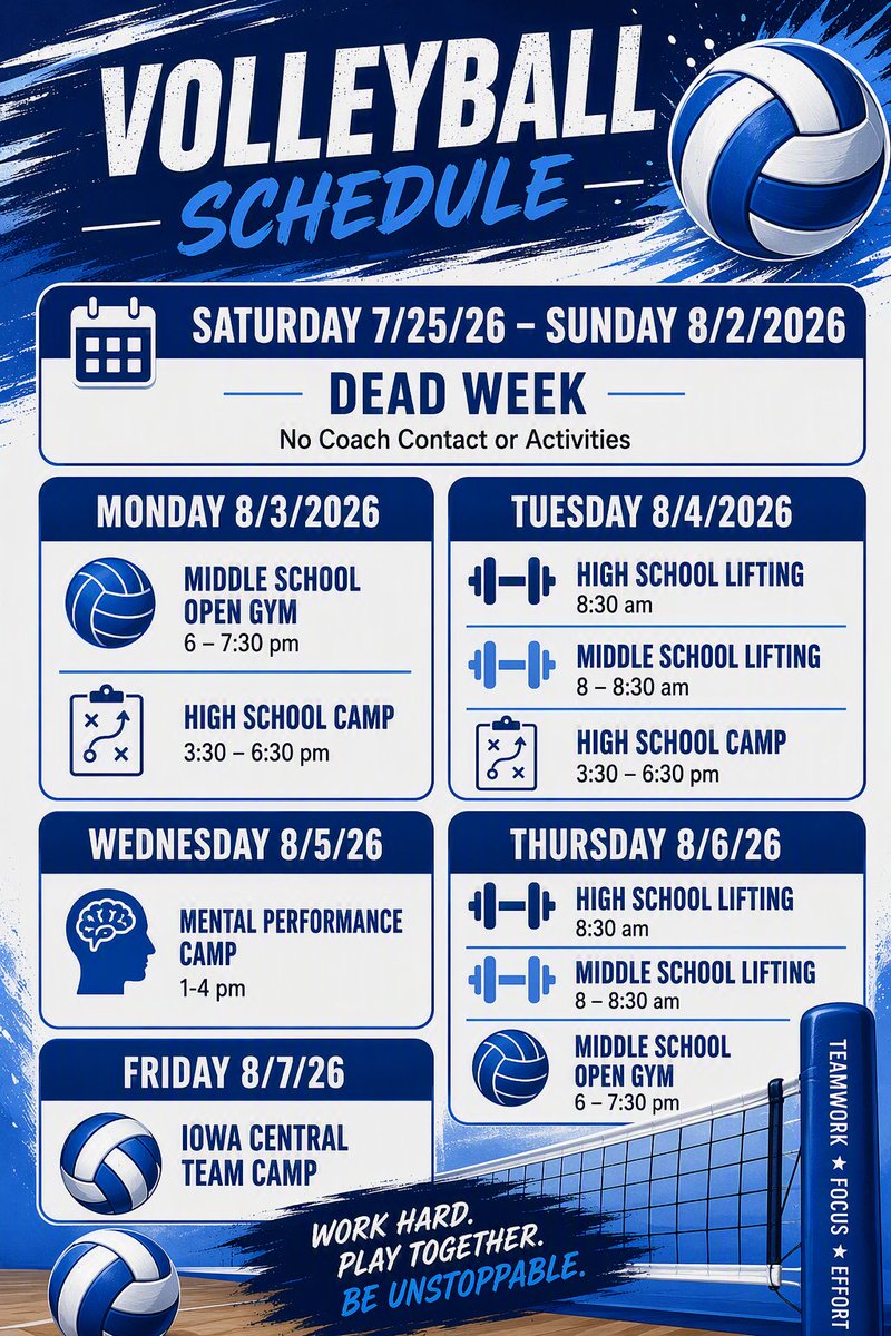 OgdenBulldogVB's tweet photo. Upcoming schedule for August. Please note some changes so take a look. https://t.co/C5CiovlnPQ
