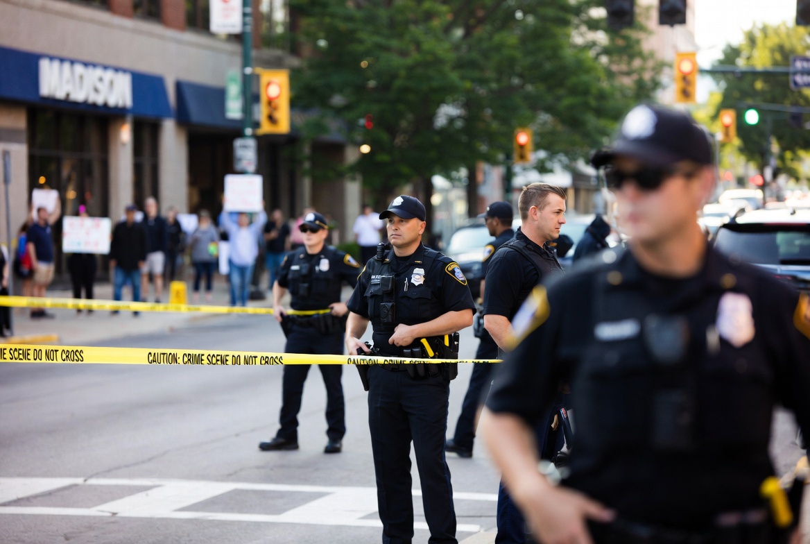 Az621421's tweet photo. 👮 Madison police fatal shooting

Officers fatally shoot 38-year-old Corey Ruiz after he allegedly stabbed an officer with a knife

Taser failed during struggle. Protests and vigils follow. Independent investigation underway.

#MadisonWI #PoliceShooting https://t.co/fo6FugQ21K