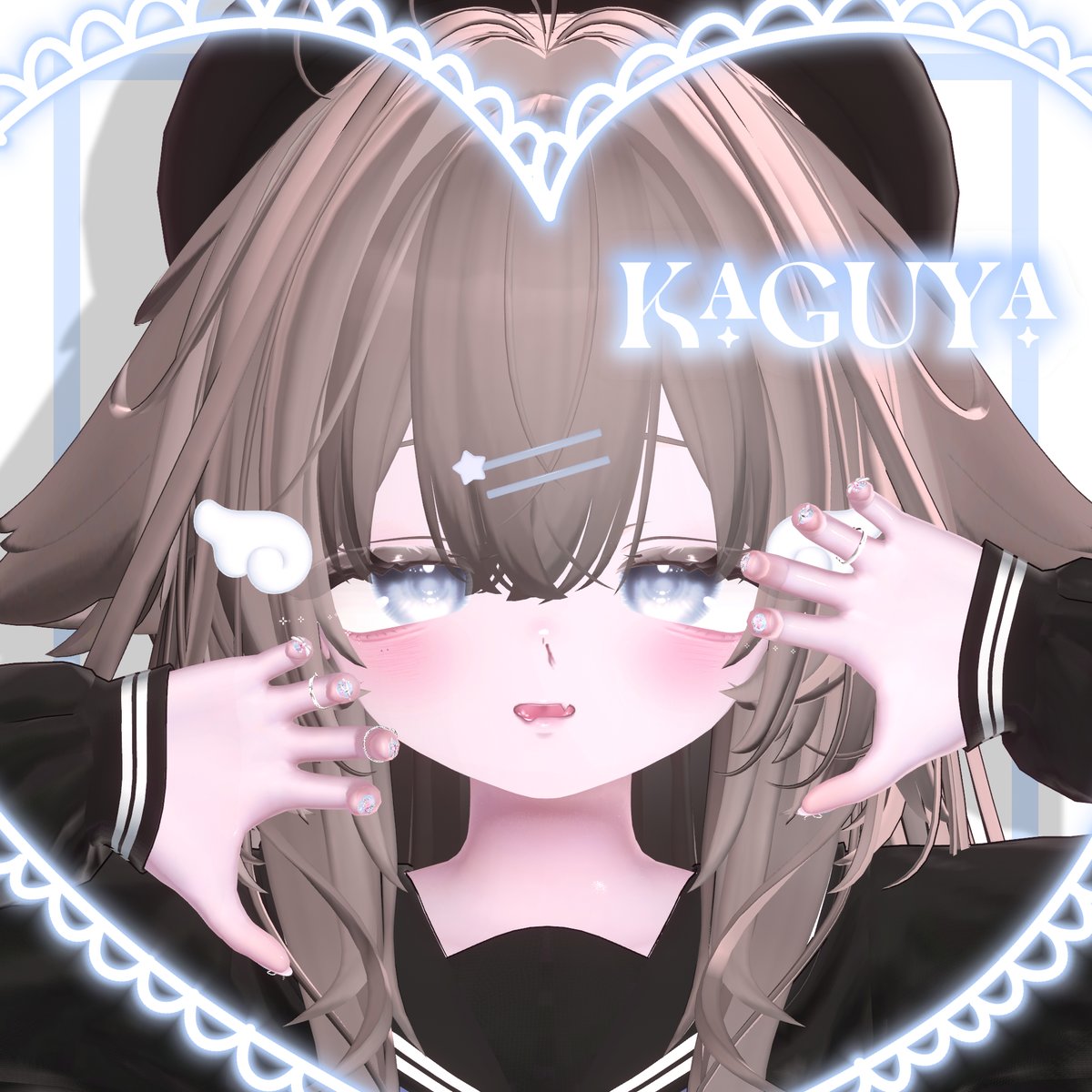 f_xpxp_'s tweet photo. #Miii_shop 様より新作の輝夜ちゃんメイクをいただきました、、！
メイクも瞳もたくさんカラバリがあってとっても使いやすかったです~~🩵

皆もおまけのテクスチャでかわいい輝夜ちゃん改変しよう~~🩹🩸

#kaguya3D https://t.co/pjrpb2EXDd