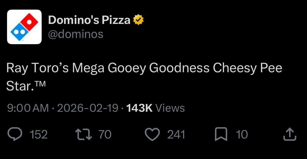 theswordnfaith's tweet photo. did dominos rlly tweet this? https://t.co/iGEWAPQ3SV