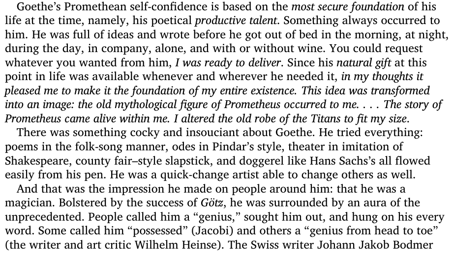 realKalos's tweet photo. Goethe’s Promethean self-confidence attracted people who honored him with almost religious fervor. https://t.co/yd1Zq4Ioi4
