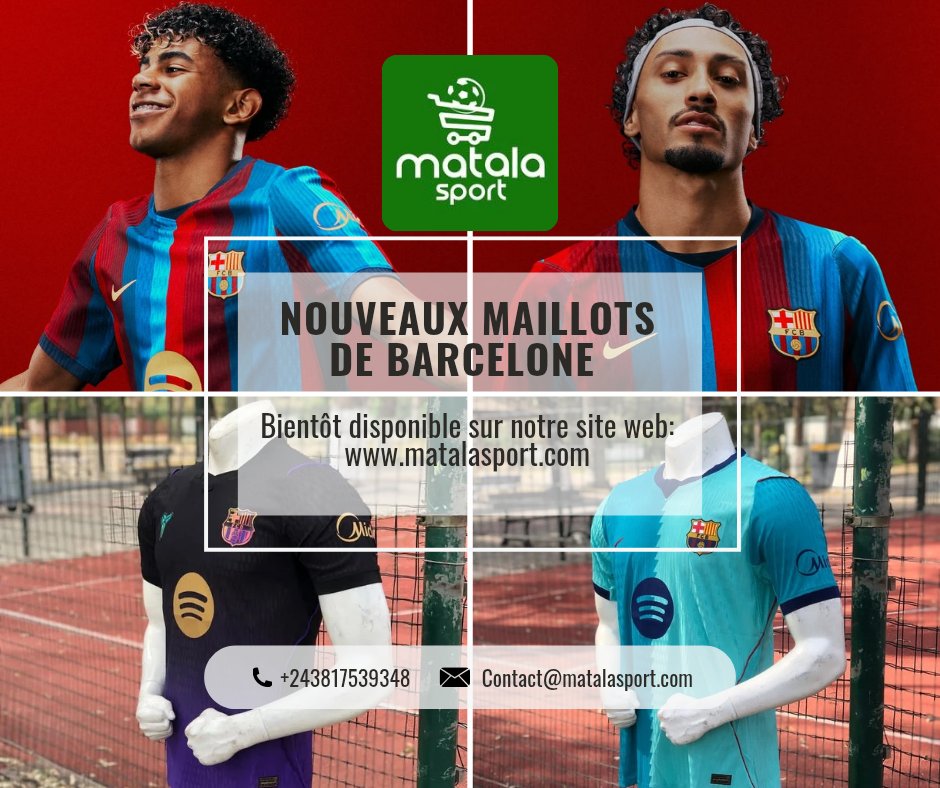 matalasport's tweet photo. 💙❤️ Les nouveaux maillots du Barça 2026-2027 arrivent bientôt sur Matala Sport. Prêts à les porter ? 🔥 #ForçaBarça #MatalaSport https://t.co/belP20AG7n