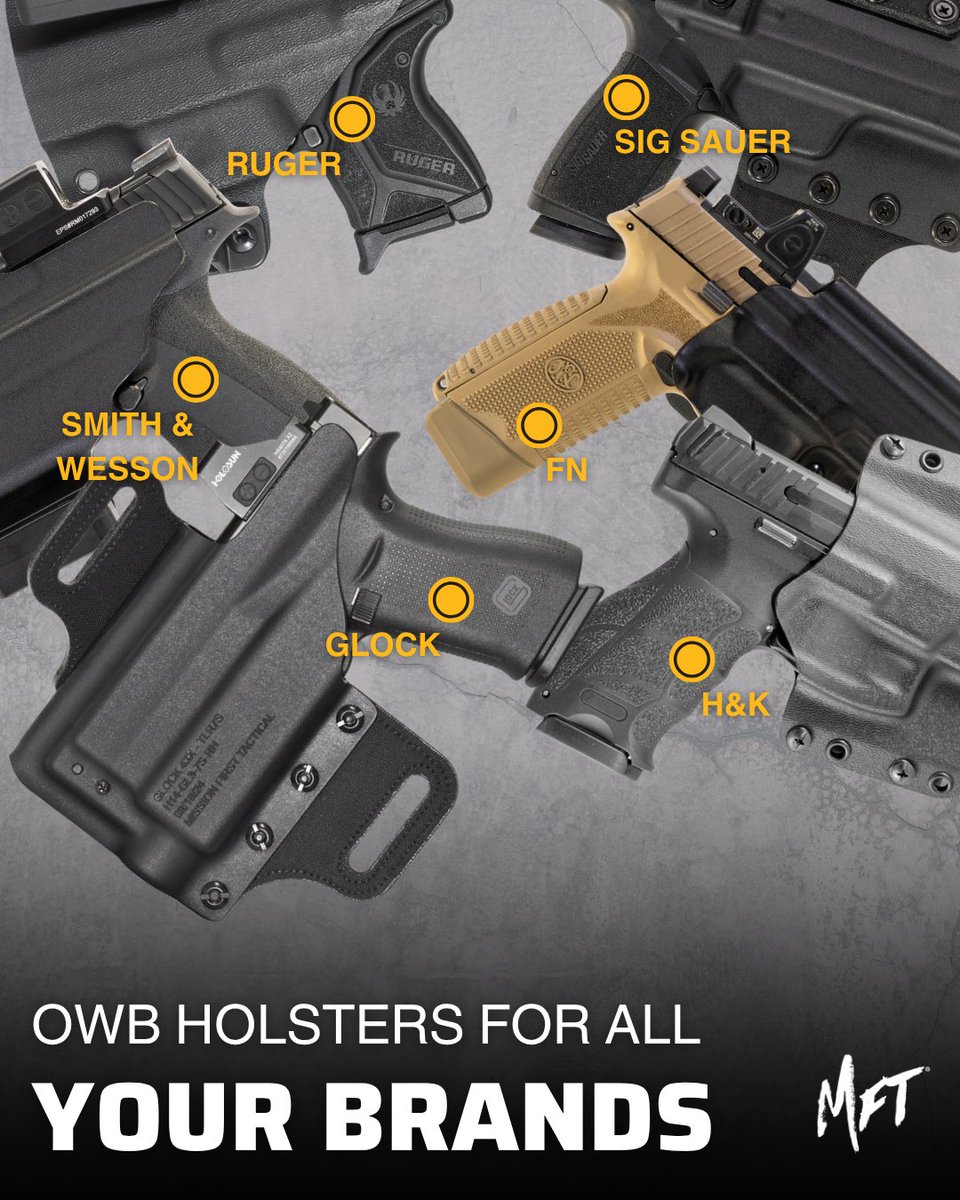 MF_Tactical's tweet photo. Whatever you keep on you, hold it safely with holsters for tons of the most popular brands. We’ve got holsters of all kinds, for all different models.
Shop your favorite holsters by the brand at https://t.co/Em8t4dPMkG.
#MissionFirstTactical #MFT #GunHolsters https://t.co/SSpljYDkVS