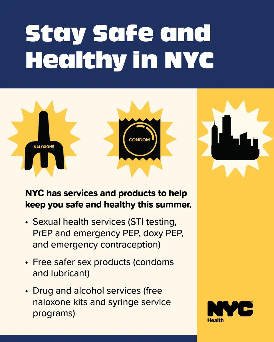 NYCHRA's tweet photo. Looking for city services to stay healthy? Search the NYC Health Map to find STI testing, safer sex products, naloxone kits and more: https://t.co/vKyUs0BZ7h #NYCDSSCares https://t.co/rLrHCvSowB