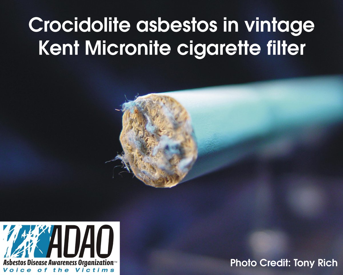 cigarette asbestos Filters: A Hazardous Legacy of Smoking R.J. Reynolds Haunted by Deadly