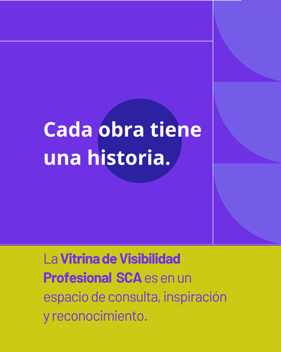 SCABOGOTA's tweet photo. ✨ Su trabajo merece ser visto. Su experiencia merece ser conocida.

Haga parte de la SCA y participe en la Vitrina de Visibilidad de Proyectos.

🔗 Conozca cómo participar:
https://t.co/Jn4dLGeUOx https://t.co/QNKAXfQIlw