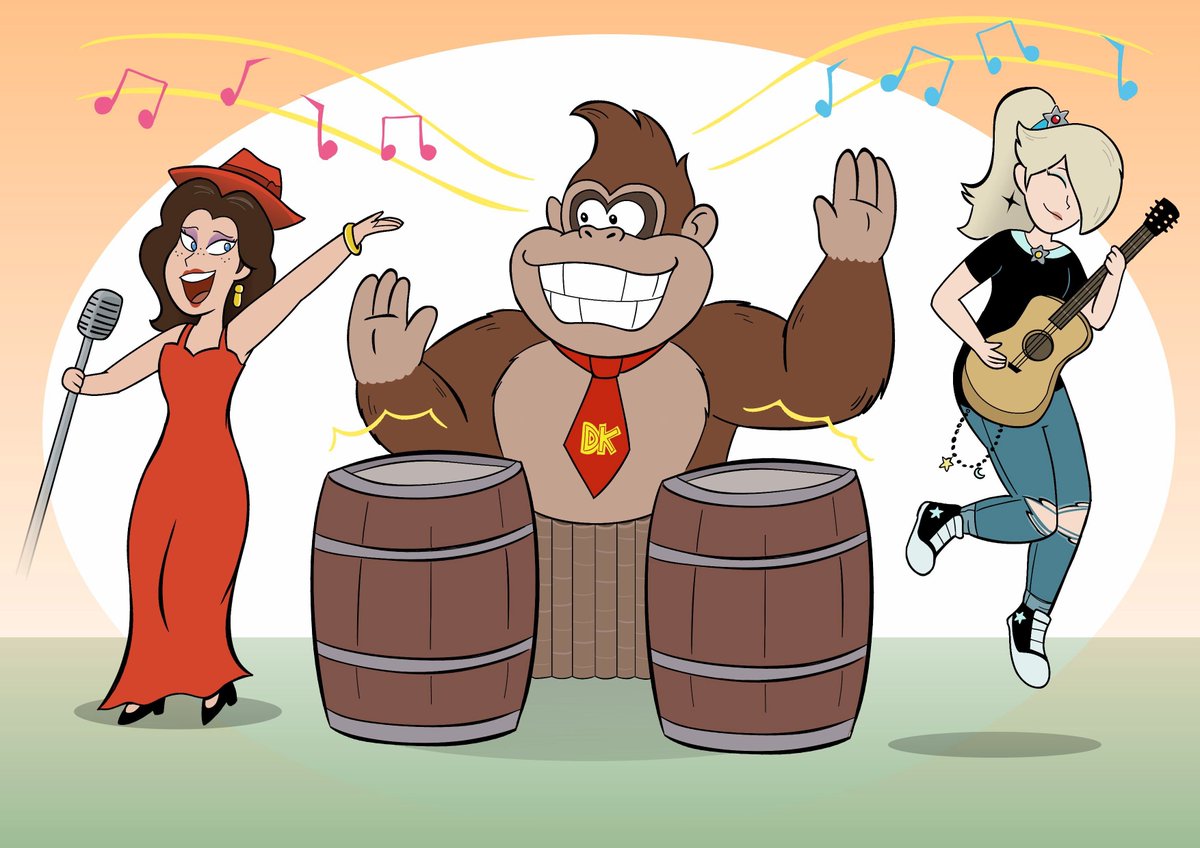 SubidoArt's tweet photo. These three should be in a band.
#FanartFriday #DonkeyKong #Pauline #Rosalina https://t.co/DvHwtukNXq