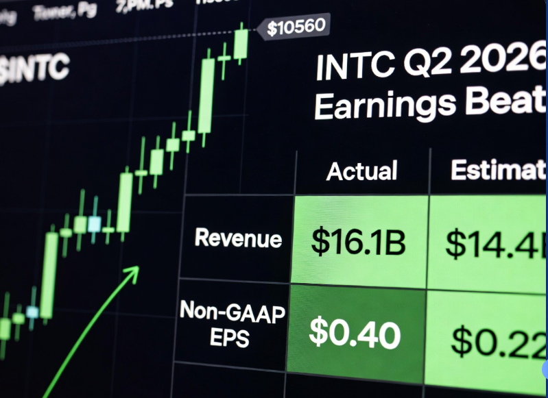 whjclwy's tweet photo. $INTC crushed earnings — revenue $16.1B vs $14.4B expected, EPS way above consensus! Data Center &amp; AI firing on all cylinders. Is the turnaround finally real? Who’s buying the dip or the beat? 🚀 #INTC #Earnings https://t.co/UPfV003X6r