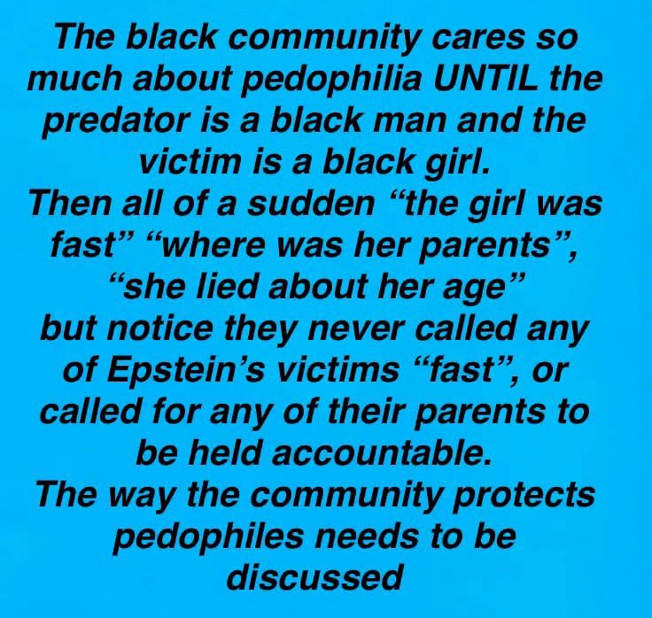 _ThatGirlKeisha's tweet photo. No seriously! Black girls aren’t protected enough! They over sexualize us, and blame us for being the victim of sexual abuse! I hate it!!!!! 😡😡😡 https://t.co/CEEEazqdax