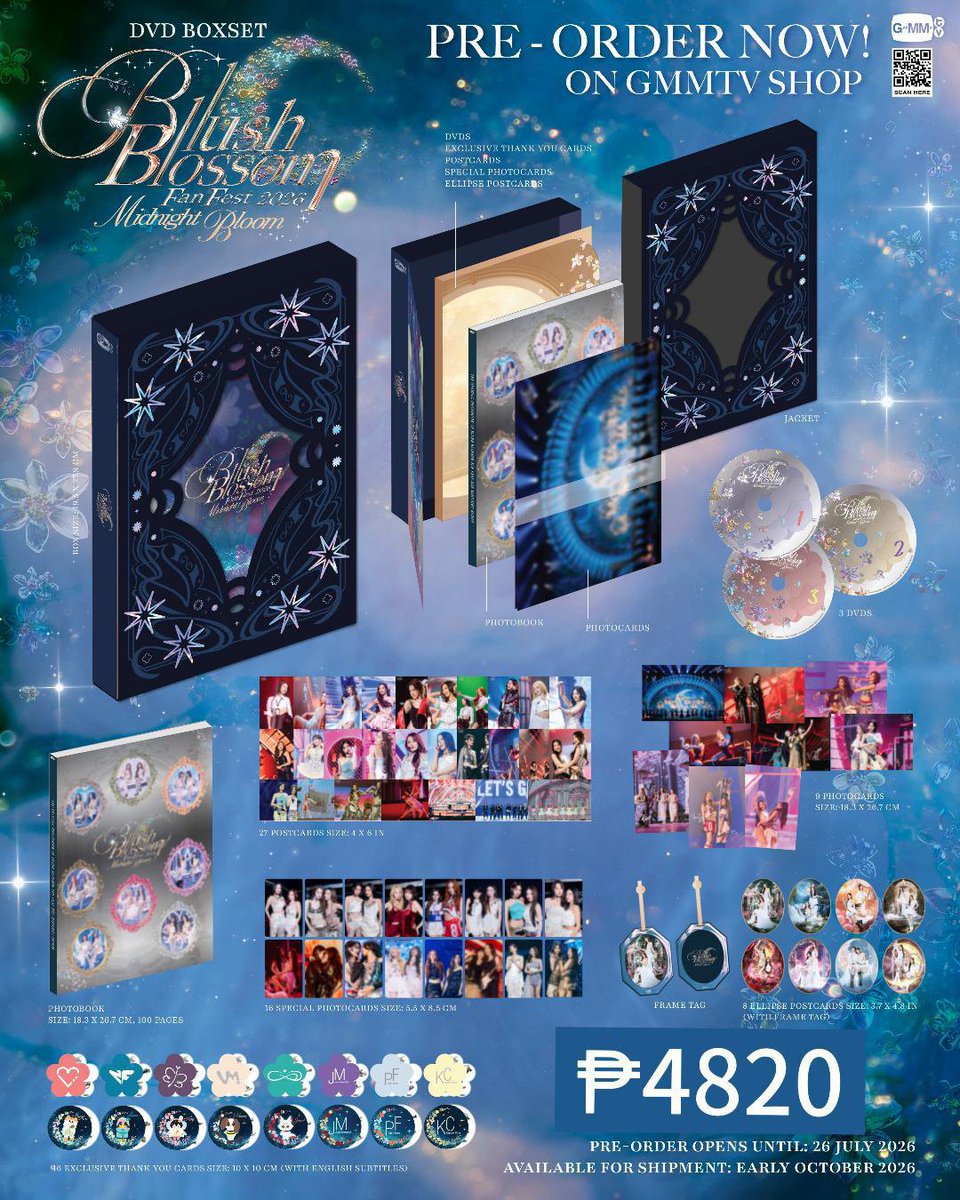 【新品】DVD BOX BLUSH BLOSSOM FAN FEST★お値下げ中 🌈PREORDER DVD BOXSET BLUSH BLOSSOM FAN FEST 2026 : MIDNIGHT BLOOM