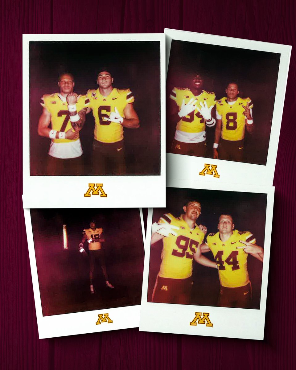 GopherFootball's tweet photo. Media Day on @Polaroid 📸

#RTB #SkiUMah #Gophers https://t.co/wnezATd2G2