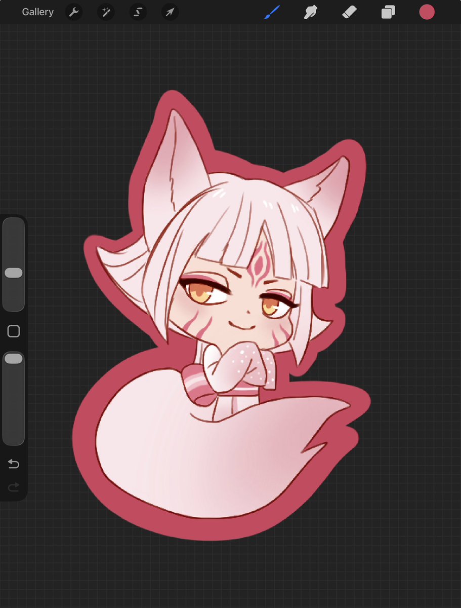lorasart's tweet photo. 🌸🦊

#oc #art #chibi https://t.co/XPK4bADOsN