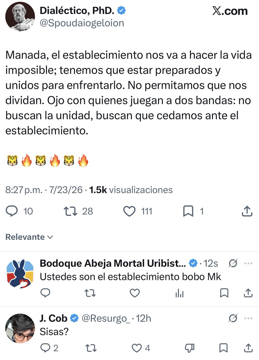 Bodoquecuarto's tweet photo. Otro día demostrando que la manada es de puros animales. https://t.co/t5IIK4LV6L