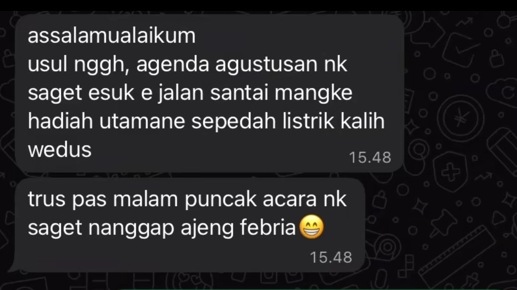 jawafess's tweet photo. Umpomo koe dadi panitia pitulasan, mbok jawab opo lur? https://t.co/fSgdy1Jk16