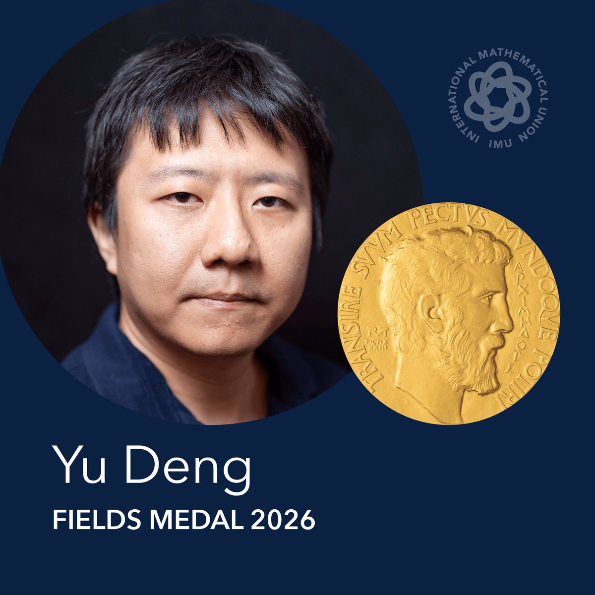 zhangxinyan2021's tweet photo. Chinese mathematicians #DengYu and #WangHong were awarded the #FieldsMedals at the 2026 International Congress of Mathematicians, marking the first time Chinese mathematicians have won the prestigious honor. https://t.co/YP9Gb6Kfa8
