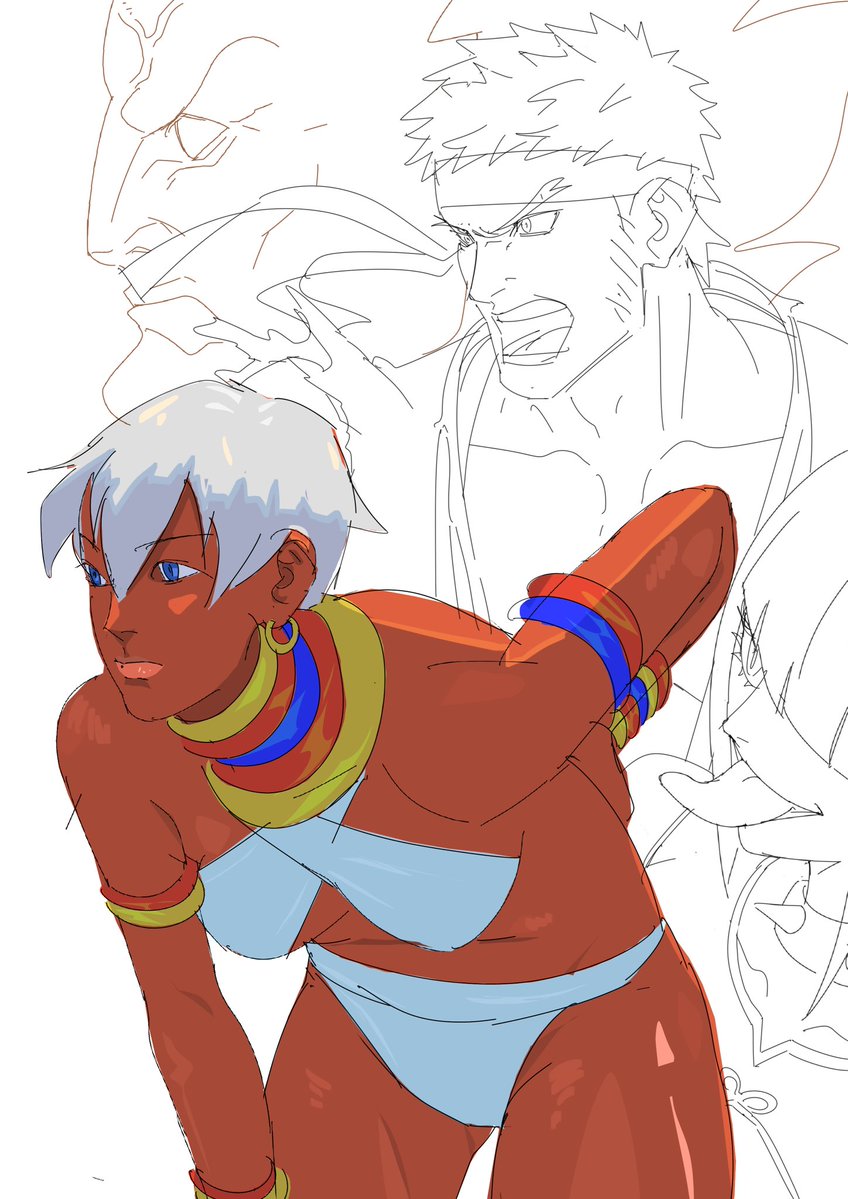 Coach_Aizen's tweet photo. Street fighter sketch https://t.co/qsBtHjcDes