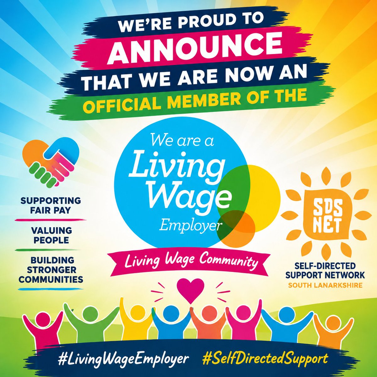 sdsnetsl's tweet photo. we believe people should be valued and respected at work with a fair Wage that reflects the real cost of living.
#LivingWageEmployer
#SelfDirectedSupport https://t.co/eUWgjzdvUn
