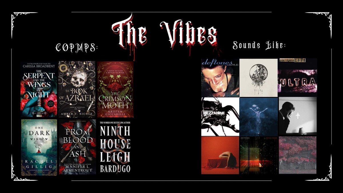charrliewrites's tweet photo. ALL THAT BLEEDS, a gothic fantasy romance featuring vampires, necromancers and blood witches 🩸

(ridiculous amounts of yearning included)

🔪Dual POV
💀Enemies to lovers 
💅Smart mouthed morally grey FMC
🏰Masquerade heist
🩸Blood-drinking (ofc)

#amquerying #q #questpit https://t.co/3upE6150cd