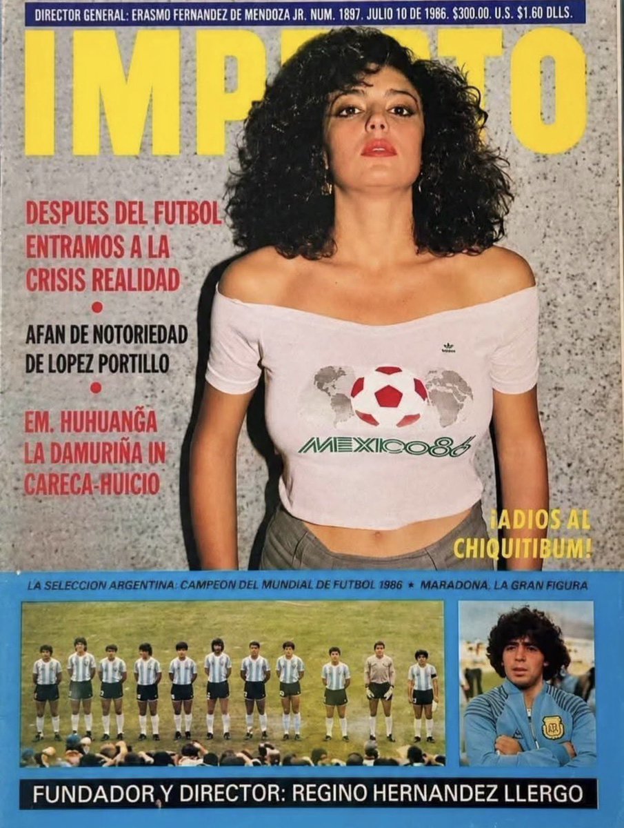 Inphidelio's tweet photo. También hubo cruda y vuelta a la realidad tras el final del Mundial de México 1986. Aquí la prueba. https://t.co/DLsuQlpvSc