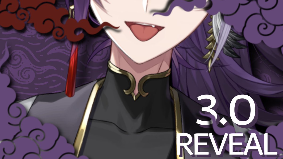 banzoinhakka's tweet photo. 🔅3.0 REVEAL🔅 

What's wrong Hakkito? 

It looks like the cat got your tongue (˵◝ ⩊ ◜˵マ .ᐟ

Come meet an updated version of your favorite exorcist ~♡

⏰11AM JST / 7PM PDT⏰
🔴: https://t.co/uai0tJWTQa
🟣: https://t.co/RyRSuojYfq https://t.co/kuznrWHgKC