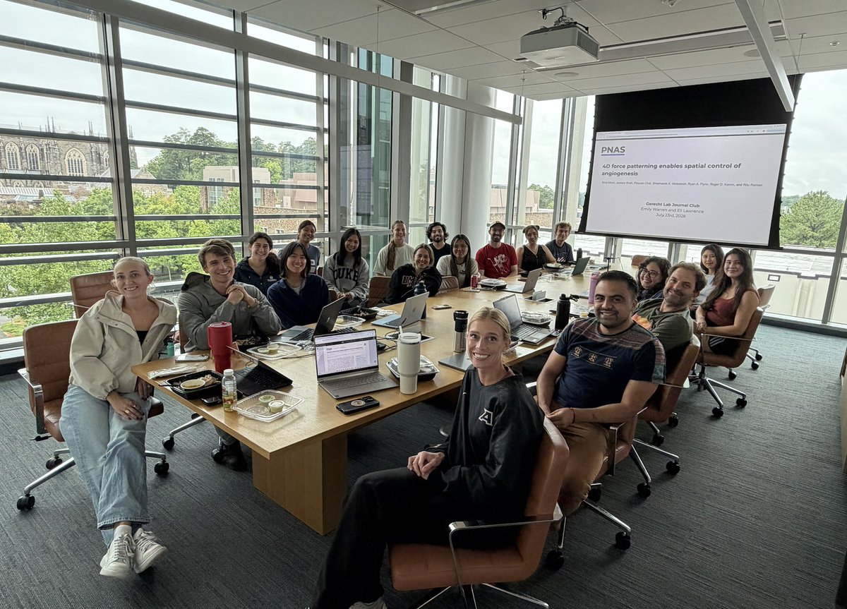 GerechtLab's tweet photo. Our July Journal club ⬇️🧪

"4D force patterning enables spatial control of angiogenesis"
https://t.co/AIy3EfwUrF https://t.co/xmXPwpXWYI