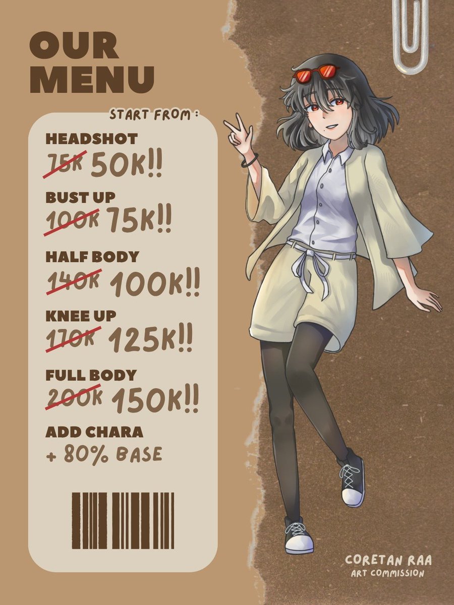 coretanraa's tweet photo. @artistmenfess Halo nderr, siapa tau tertarik sama art ku, waitlist ku masih kosong‼️ https://t.co/aU70AbGQjF
