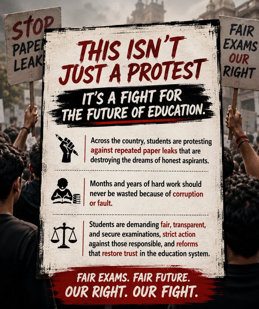 YashAro786's tweet photo. #GenZWithBharat #BcmForORM #NEETQuestionPaperLeak #StudentPower #ExamReforms https://t.co/Xd7tYfr1tW