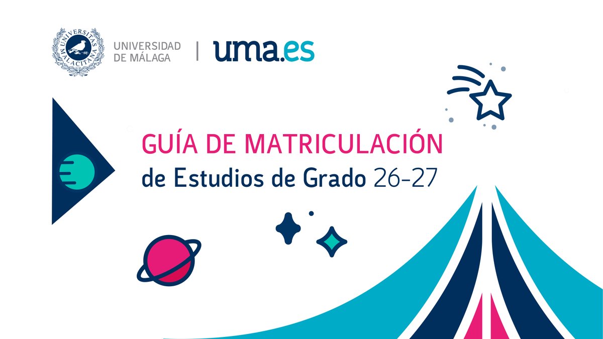 InfoUMA's tweet photo. 💁 ¿Has obtenido plaza y deseas matricularte? Puedes hacerlo en: https://t.co/daXx2qgHW9 

📖 Guía de Matriculación para estudios de Grado (curso 26/27) en https://t.co/3rQypM21eu https://t.co/HDHgwgQuh7