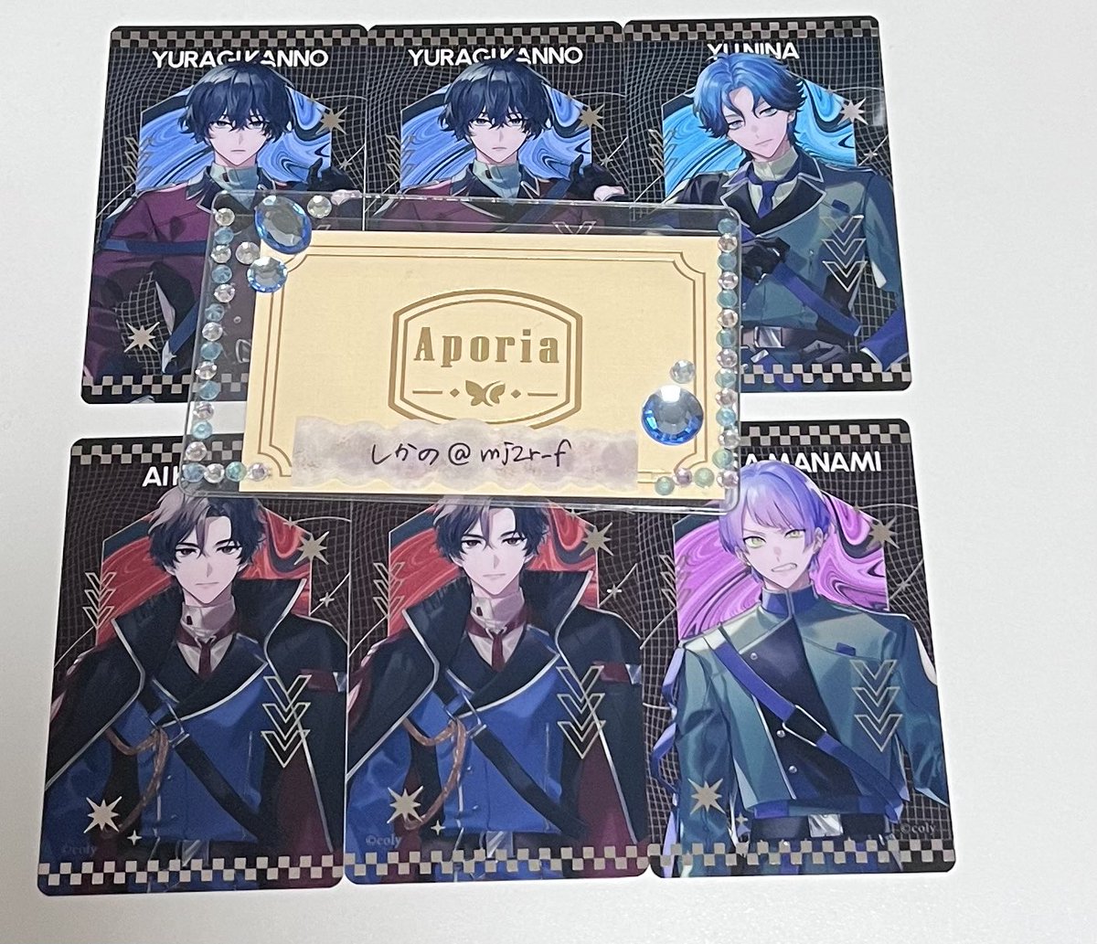 mj2r_f's tweet photo. 【交換希望】ブレイクマイケース　ブレマイ　Aporia Fashion Collection -GALAXY GLINT-　トレーディングクリアカード　クリカ

譲: 皇坂2　環野2　新名　麻波
求:恩田　宇京　立科

郵送でのお取引希望。
発売より時間が経っており難しいとは思いますが、検索からでもお気軽にお声掛け下さい。 https://t.co/PAI9QHb4oq