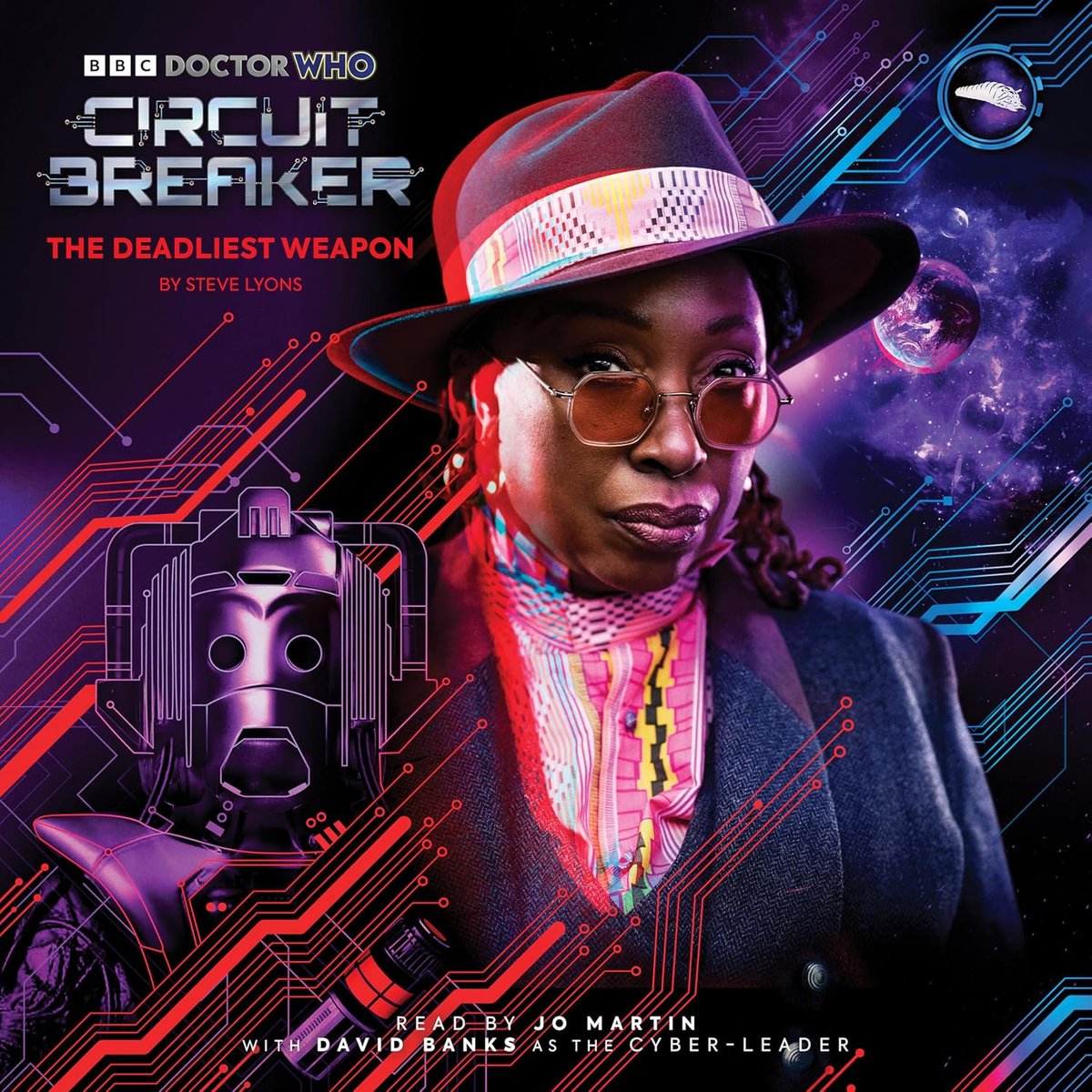 WhoMerchandise's tweet photo. Out now!

Doctor Who: Circuit Breaker: The Deadliest Weapon
by Steve Lyons

Jo Martin reads a thrilling original Circuit Breaker story featuring the Fugitive Doctor, with David Banks as the Cyber-leader.

CD: https://t.co/nnnOZzFhqG
Audible: https://t.co/2agYMBD2mE #ad https://t.co/MePsKawkCf
