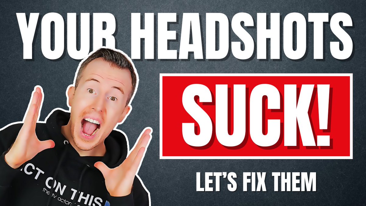 ActOnThisTV's tweet photo. 🎬 [NEW VID] 3 Acting Headshot Mistakes That Are Costing You TV Auditions!

Watch here: https://t.co/og0ANvUtgk

Most actors think their showreel is the most important marketing tool they have.

It isn't.

Your headshot is.

Because if it doesn't make a casting director stop scrolling and click...

...your showreel may never get watched.

After coaching more than 41,500 actors over the last 15 years, I've seen the same three headshot mistakes repeated over and over again.

And they're costing talented actors TV auditions before anyone's even seen them act.

In my brand-new YouTube video, I break down:

✅ How to choose the right headshot photographer.

✅ Why your casting type should dictate every shot.

✅ The mistake almost every actor makes when choosing their final images.

And tonnes more!

If you've got a headshot shoot coming up - or you're wondering why your current shots aren't opening more doors - this is well worth a few minutes of your time!

Ross :)