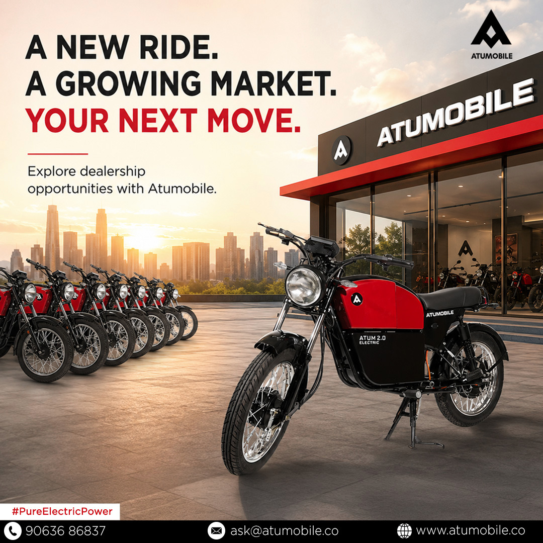 atumobile's tweet photo. Electric mobility is transforming the way India moves, and every transformation creates new business opportunities. Partner with ATUMobile and bring the future of EV mobility to your market. 

Contact us today to explore dealership

https://t.co/gDjGP3XiqP

#ATUMobile #ElectricMobility #EVIndia #ElectricVehicles #FutureOfMobility #EVDealership #DealershipOpportunity