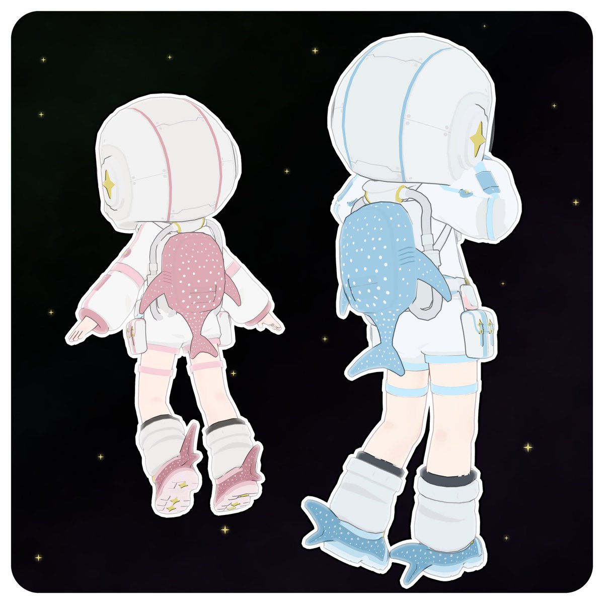 ichigo_acerola's tweet photo. 後ろから見て～💕
ジンベエザメのバックパックが本当に可愛い…
セール中ですので是非チェックしてくださ～い♪
#VRChat #苺鯵 https://t.co/HWbgvTm3ib