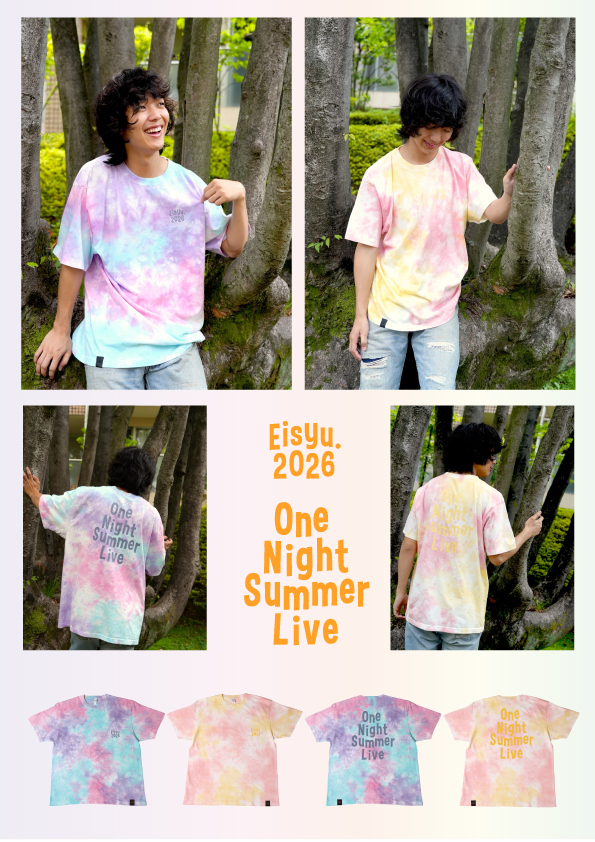 YorunecoRecords's tweet photo. 👕New Goods👕
🏮One Night Summer Live 2026 〜色祭〜🏮
Goodsラインナップを公開！✨

本日よりNew Goodsの通販もスタート！🎉
https://t.co/UUKq7iL7vw

ライブ当日会場先行物販🛍️
14:30 〜 16:00 予定

※開場中・終演後も販売します🐈‍⬛💨 https://t.co/4WWBEiJjmb