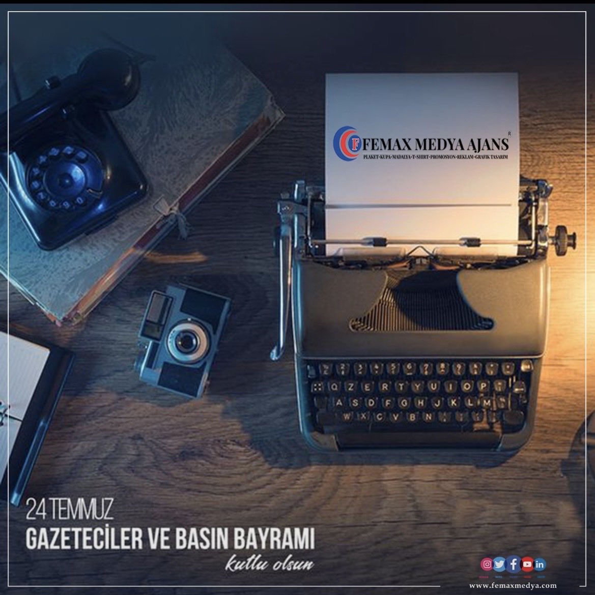 FilizHendekci's tweet photo. Doğru habercilik anlayışıyla emek veren, halkın haber alma hakkını kutsal bir sorumluluk olarak gören meslektaşlarımın,  24 Temmuz Gazeteciler ve Basın Bayramı’nı en içten dileklerimizle kutluyor;tüm basın camiasına sağlık, başarı ve kolaylıklar diliyorum. #femaxmedyaajans https://t.co/HFIm9NYrk6