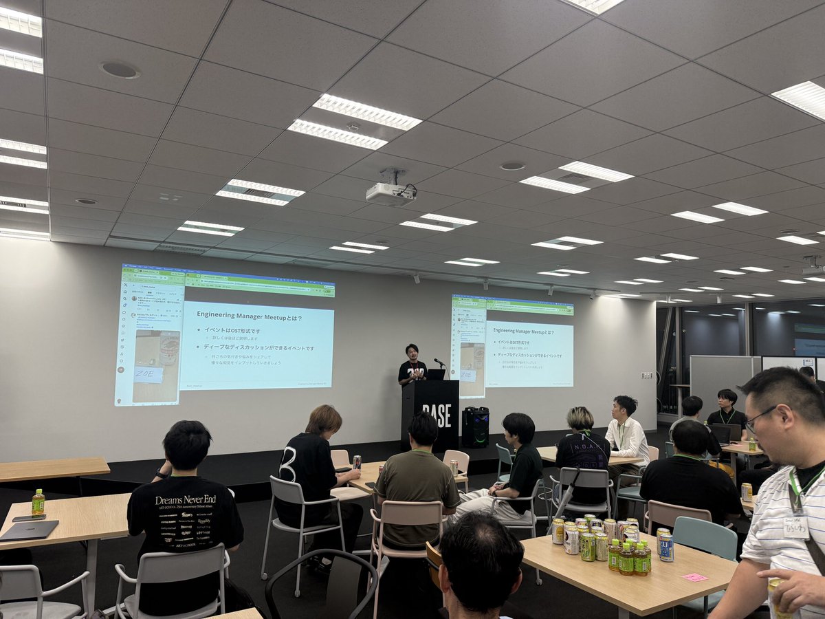 bon71_t's tweet photo. #em_meetup 
2018年から始まって今回で21回目！はじまた https://t.co/fu3FhMHddb