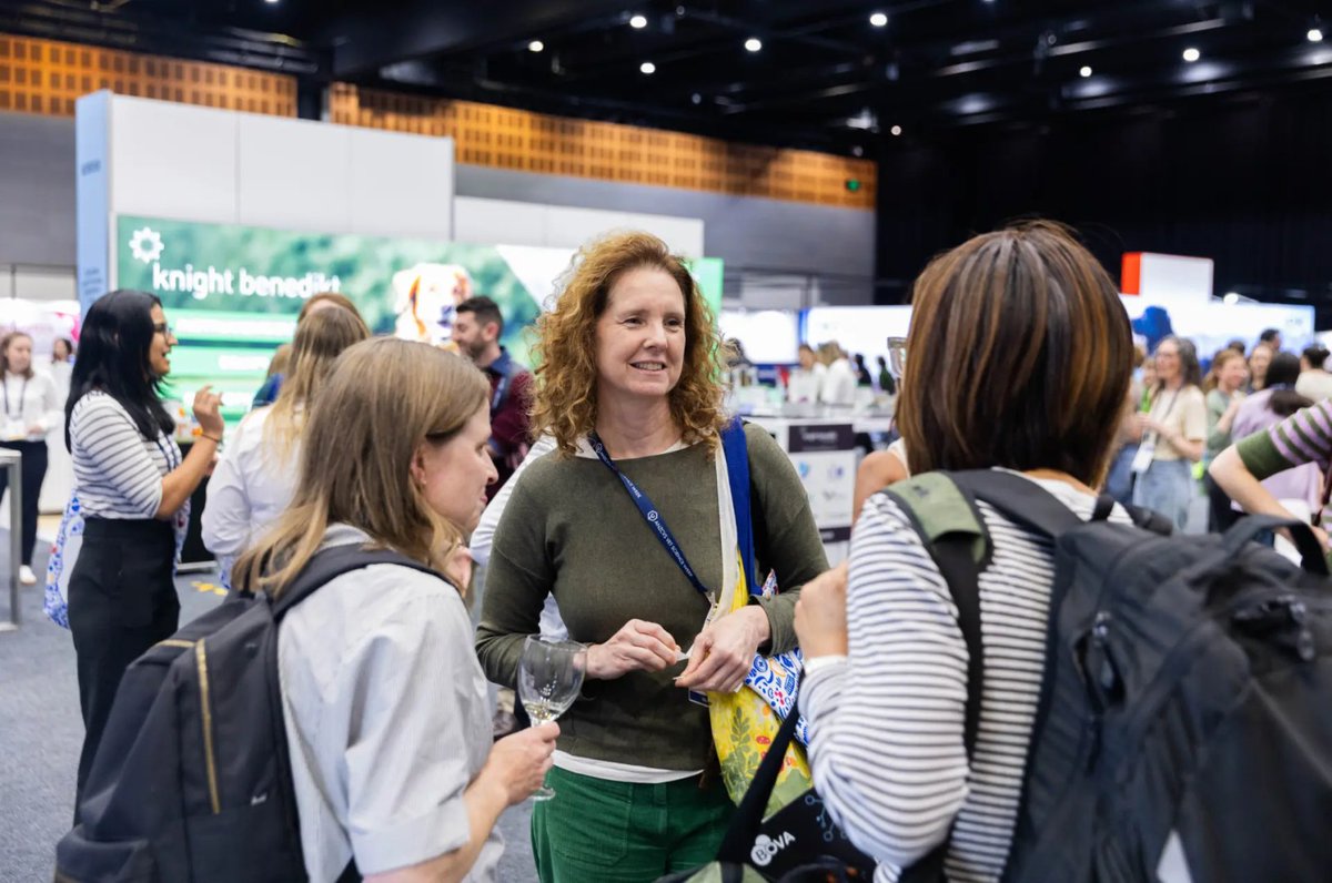 anzcvs's tweet photo. Work hard, network harder! 🥂✨ The first official #VSW2026 Happy Hour is under way in the Exhibition Hall right now. 

Up next: Exclusive Friday Chapter Dinners across the Gold Coast (good luck to everyone heading to the rodeo-themed Feline Chapter... https://t.co/UFeARquxN4