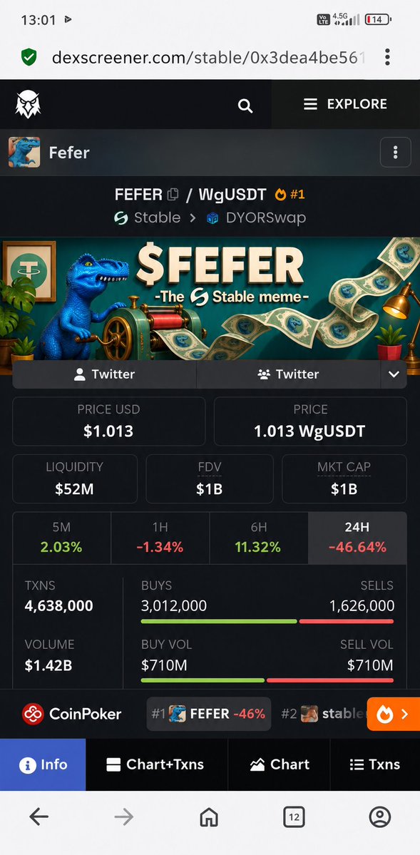 0xkopil's tweet photo. The $FEFER community will soon reach this market cap join us. https://t.co/oOytnNmg7T