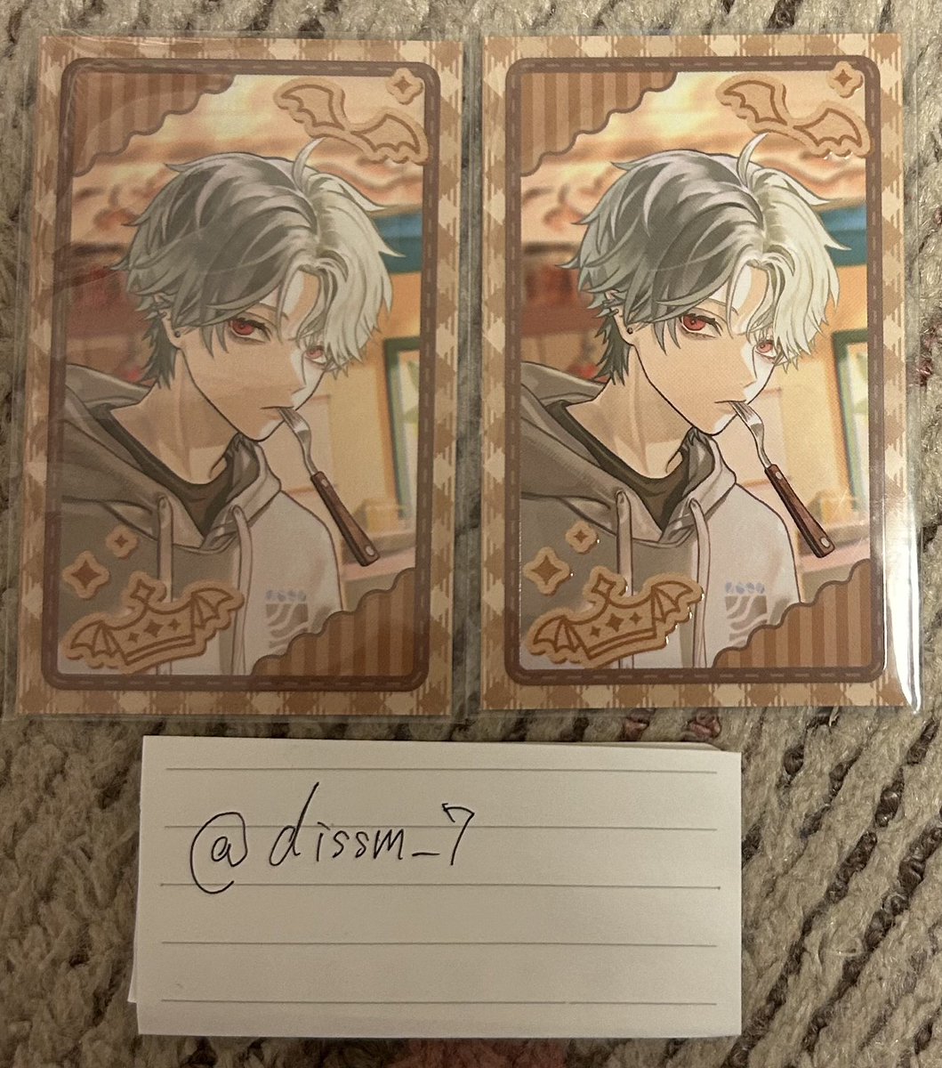 dssim_7's tweet photo. 【交換】 ���じさんじ ChroNoiR 8th ランダムフォト風カード

譲)画像1
求）画像2

検索よりお気軽にお声掛けください🙇‍♀️ https://t.co/o8EEd92HnN