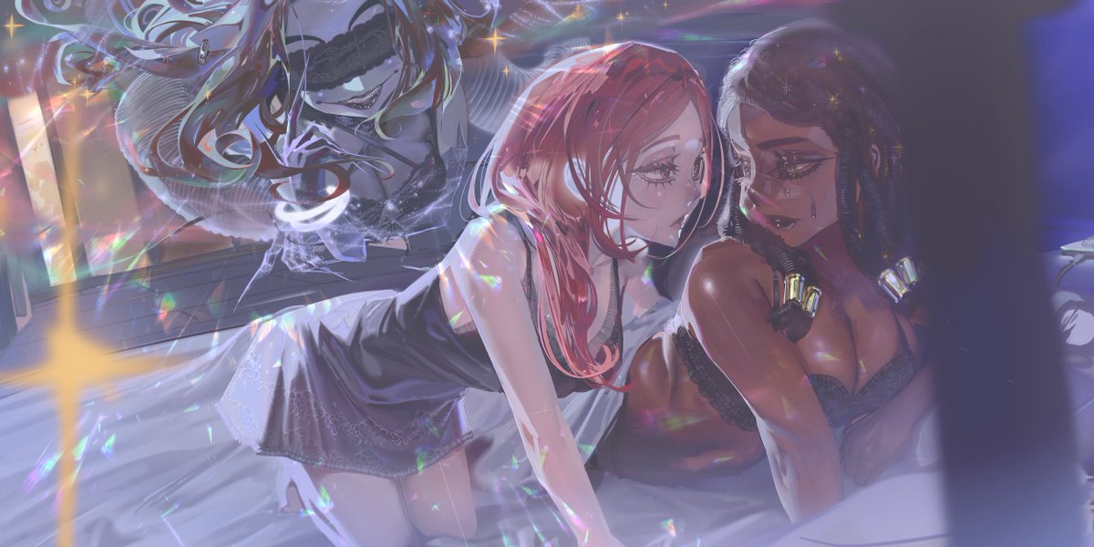 magaha_magaha's tweet photo. ❤️💜🖤 https://t.co/RprpSIliI1