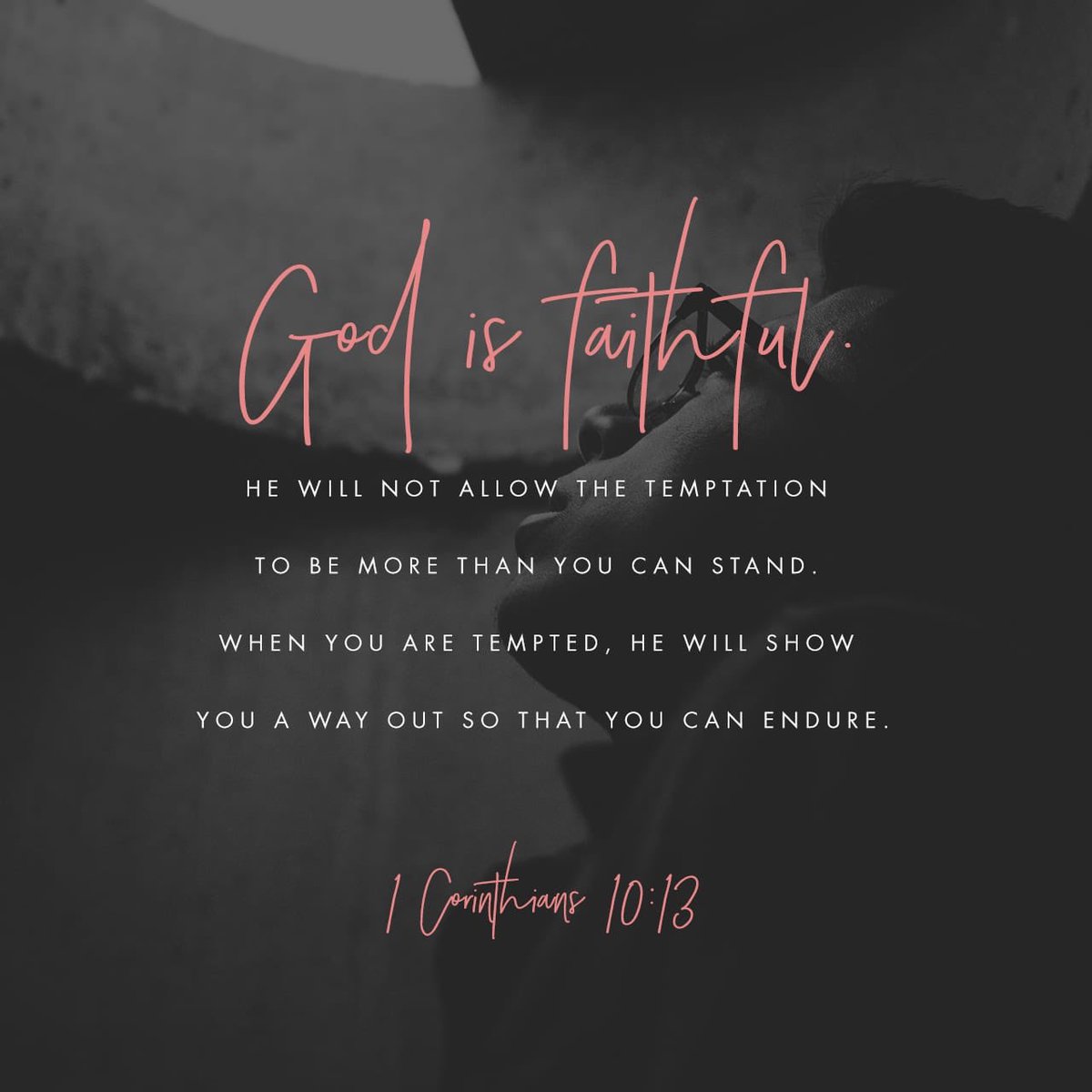 daniellecolt's tweet photo. “There hath no temptation taken you but such as is common to man: but God is faithful, who will not suffer you to be tempted above that ye are able; but will with the temptation also make a way to escape, that ye may be able to bear it.”
1 Corinthians 10:13 KJV https://t.co/eziBhUHlYH