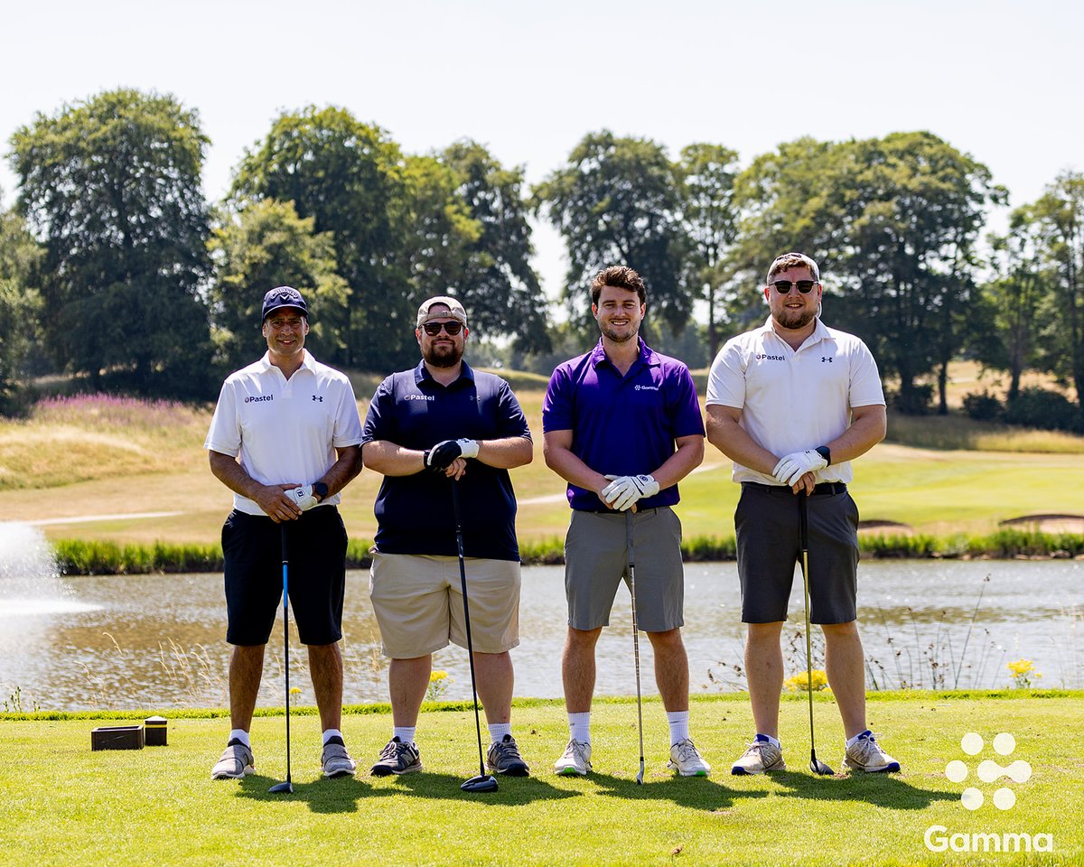 PastelGroupUK's tweet photo. The official photos from Gamma's Golf Day for Child Autism UK are in! We loved the calm and collected group portrait vs the agony and ecstasy of the game that is golf 😆 https://t.co/nJxMseNgab