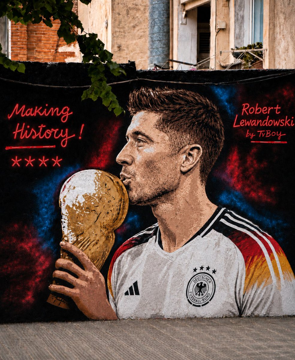 LaPotlla's tweet photo. Si la cosa hagués anat diferent i allà s’haguessin quedat els nazis com aquí, el 2014 aquest seria el mural de la selecció «legal» que es veuria pels carrers de l’«autonomia» polonesa. https://t.co/Y3nHN5rYEU