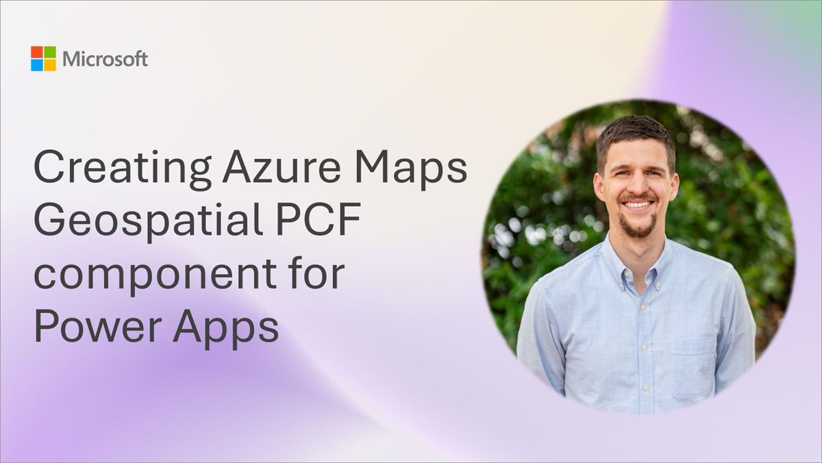 vesajuvonen's tweet photo. 💡 Maps can make Power Apps more useful for location-based scenarios!

Grayson Bishop shares an Azure Maps geospatial PCF sample for #PowerApps and resources to get started with #PowerPlatform component framework development.

📺 Watch now → https://t.co/26d6MVIAiT https://t.co/P3NsDty8mK