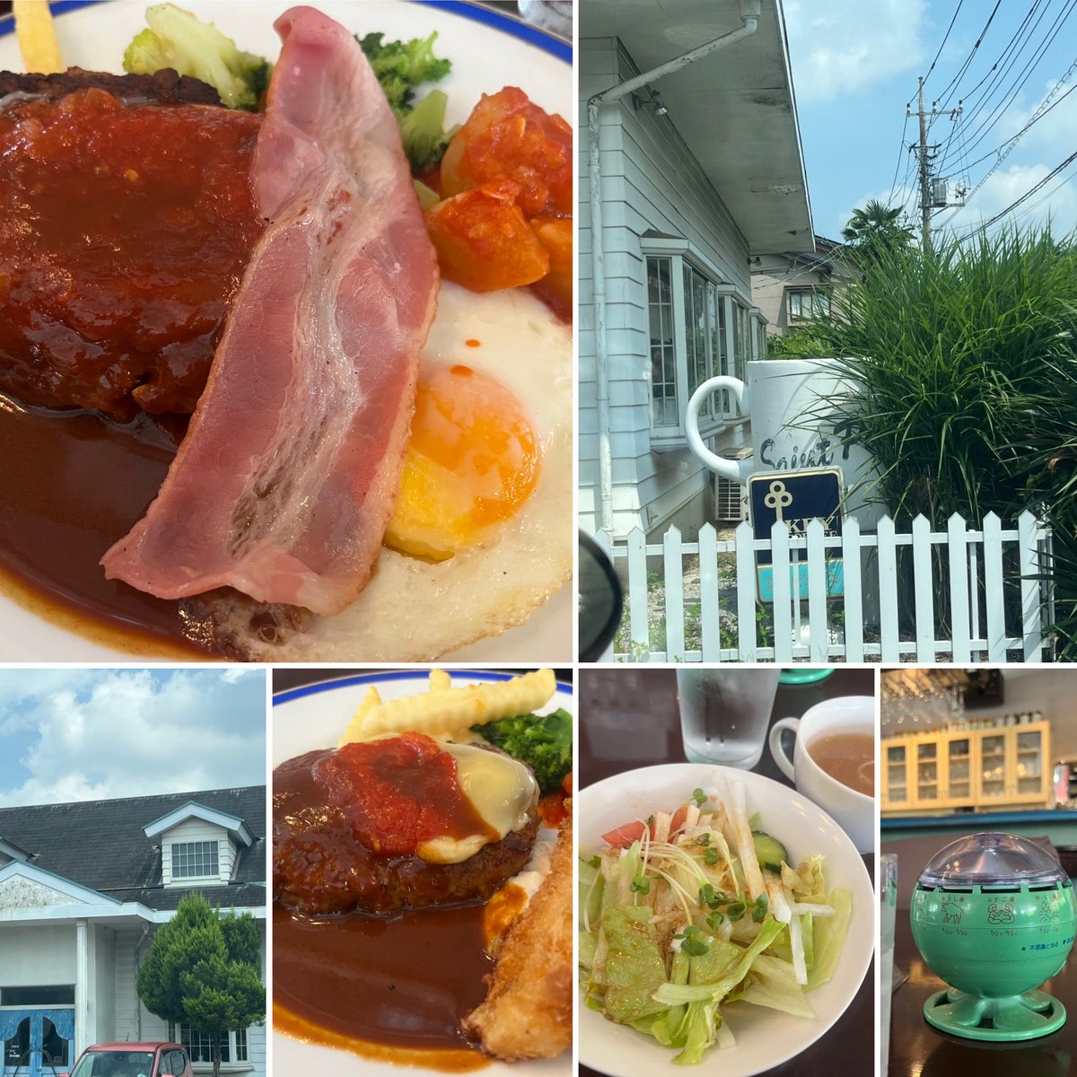 WagakkiTrain's tweet photo. 毛呂山の洋食店　ピエール

仏像彫刻教室の帰りに寄り道　で　以前一回メンバーで行った事のあるちょいレトロなお店に行って来ました。
バンバークランチ　サラダ　スープ　ご飯ついてこれ1100円　食後のアイスコーヒーが150円　で　ボリューム満点のランチでした。 https://t.co/5fLPOFHwQa